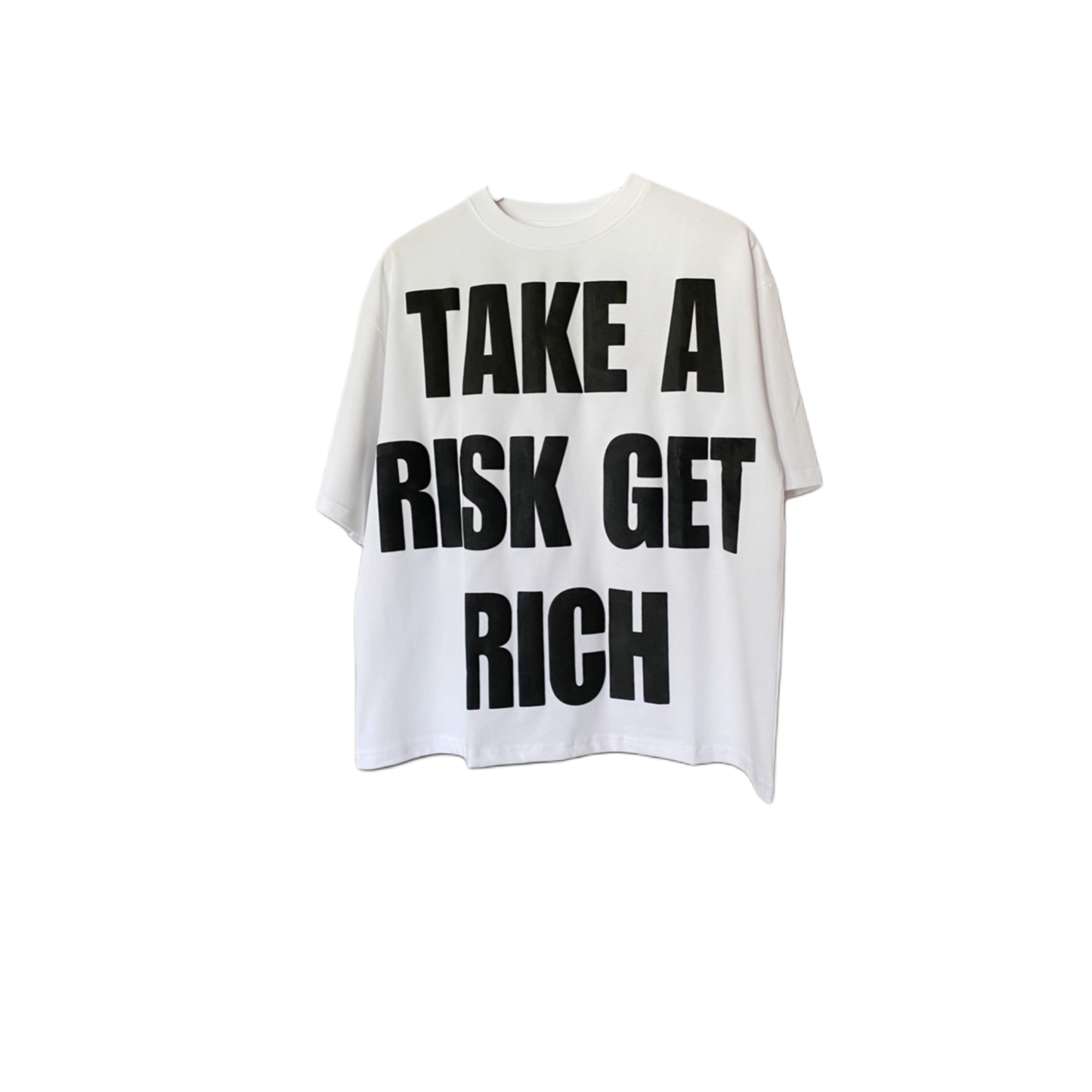 TAKE A RISK GET RICH T-SHIRT (WHITE)