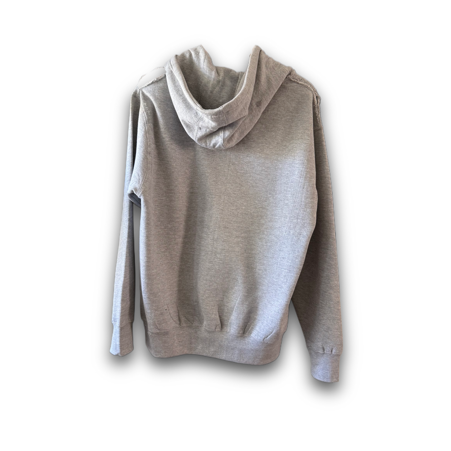 Call Bankorrupt Grey Distressed Zip-Up Jacket