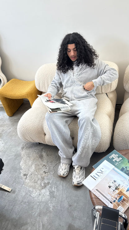Call Bankorrupt Grey Distressed Sweatpants