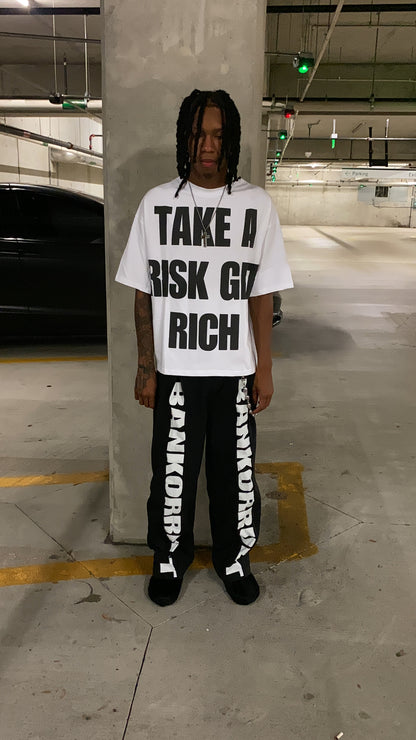 TAKE A RISK GET RICH T-SHIRT (WHITE)