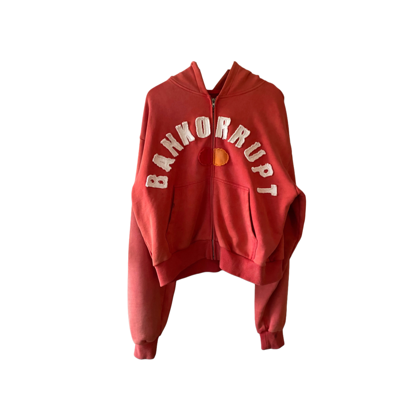 BBBCARD RED ZIP-UP JACKET