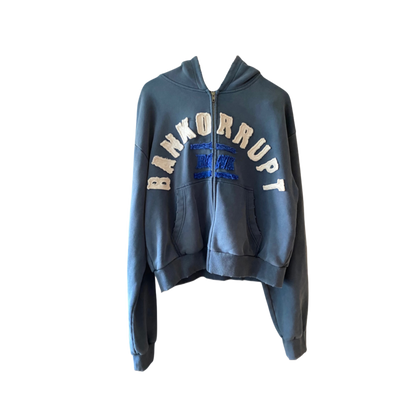 BBBCARD BLUE ZIP-UP JACKET