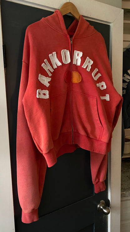 BBBCARD RED ZIP-UP JACKET