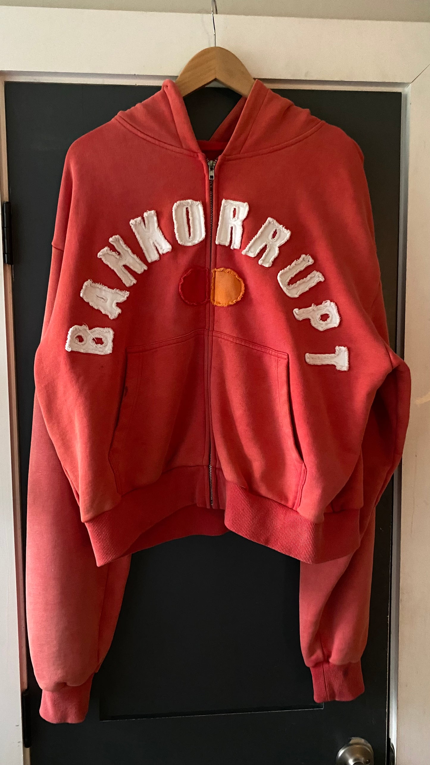 BBBCARD RED ZIP-UP JACKET