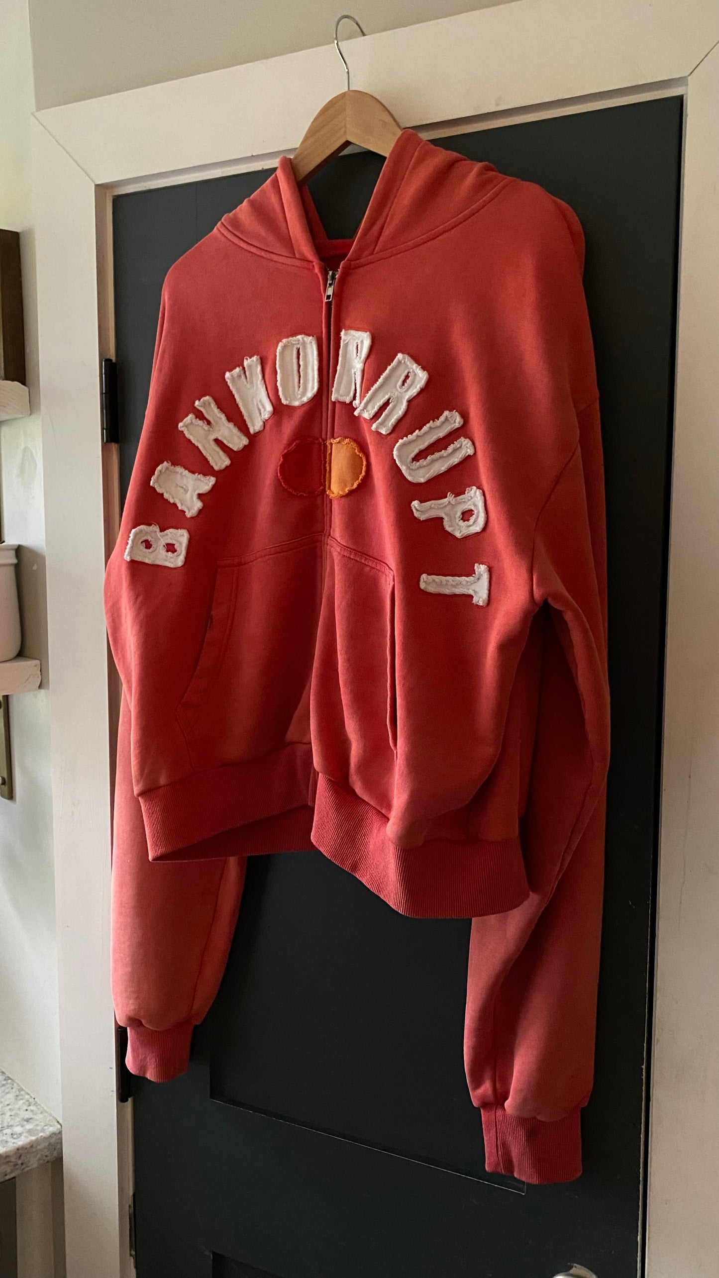 BBBCARD RED ZIP-UP JACKET